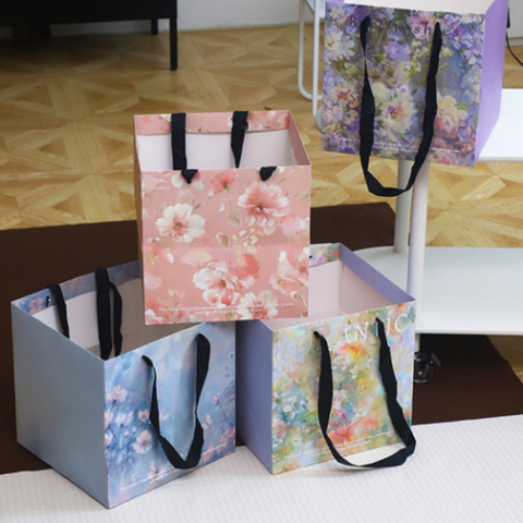Wholesale Floral Gift Bag XXLSTD(10pcs/Bag) 27.5×27.5cm