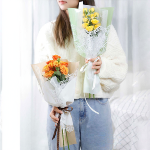 Wholesale Bouquet Bag & Flower Sleeve Lace bag DZLSHSD（D） 30×45×10cm