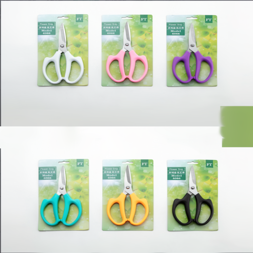 Wholesale Florist Accessory Flower Pruner Scissors-6066(1pcs/bag) 21.5×10.5cm