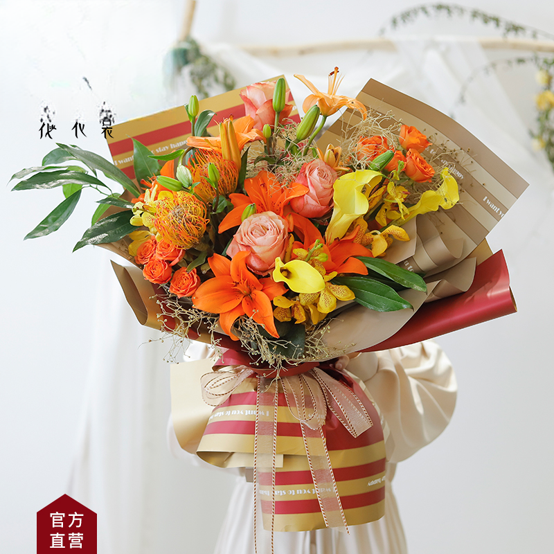 Wholesale Floral Wrapping Paper XXY-002 58cm×58cm - Image 2