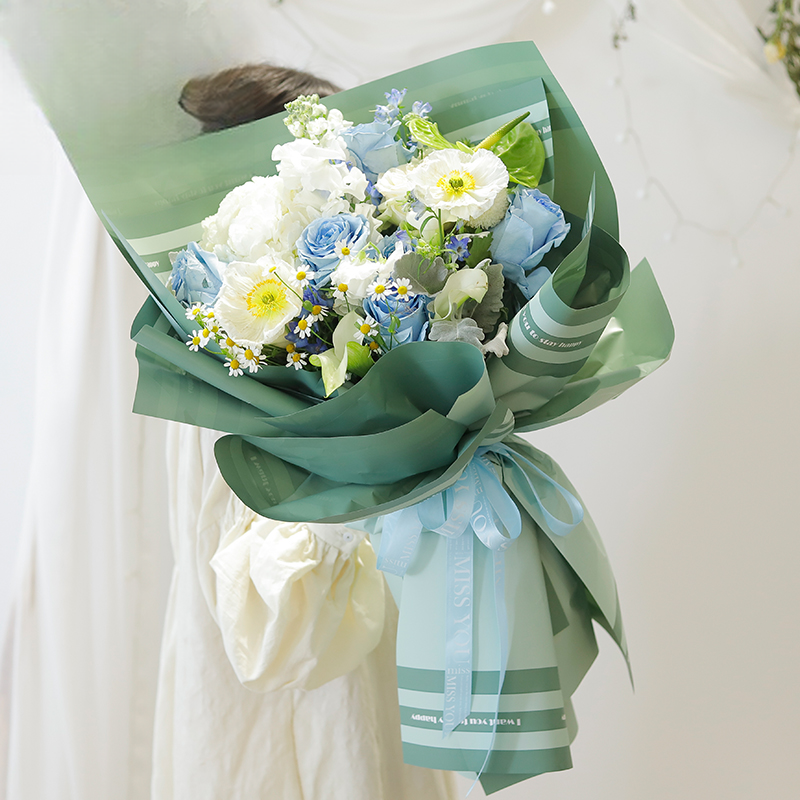 Wholesale Floral Wrapping Paper XXY-002 58cm×58cm - Image 4