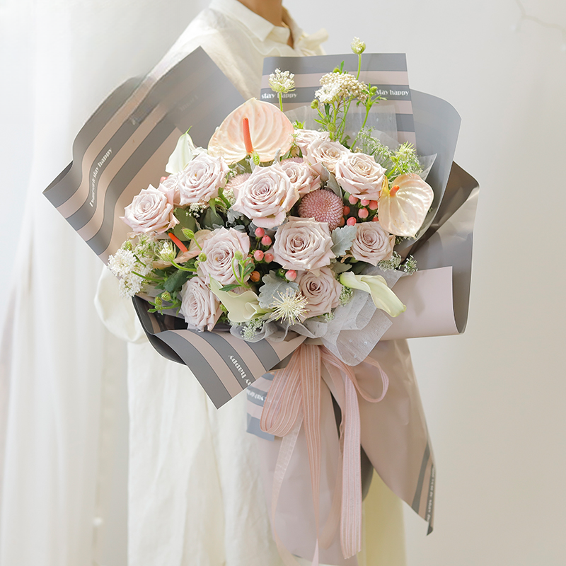 Wholesale Floral Wrapping Paper XXY-002 58cm×58cm - Image 5