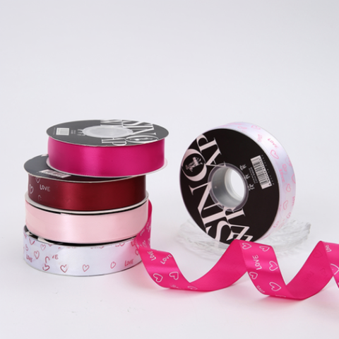 Wholesale Florist Ribbon Love(8rolls/pack) 2.5×33Y 2.5cm×33Y