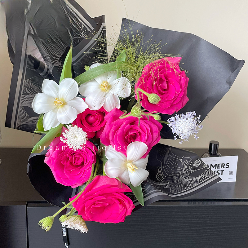 Wholesale Floral Wrapping Paper ML.GDM 57cm×57cm - Image 3
