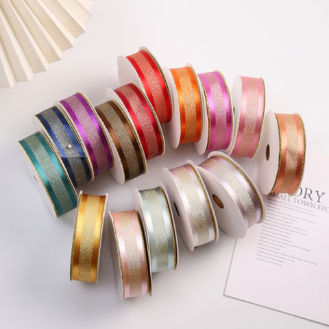 Wholesale Florist Ribbon LJZD-2.5cm(8rolls/pack) A+ Quality 2.5cm×20Y