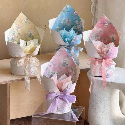Wholesale Floral Wrapping Paper YHYTDXP(5PCS/BAG) 43×50.5cm