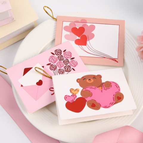 Wholesale Floral Gift Card KP-007 (No golden string) 6.7×9.4cm