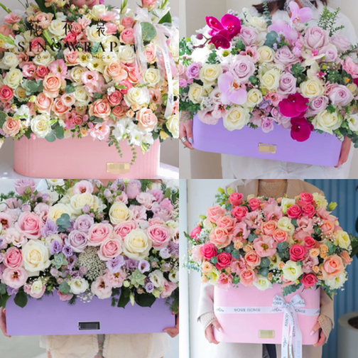 Wholesale Bouquet Bag & Flower Sleeve Customized thicker flower bags JDJHXHH-01 s:50×25×25cm