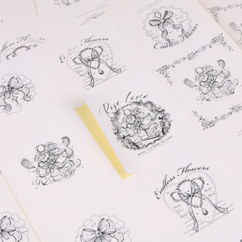 Wholesale Gift Packaging Sticker A.FSWYTZ（4PCS/BAG） 9cm×9cm