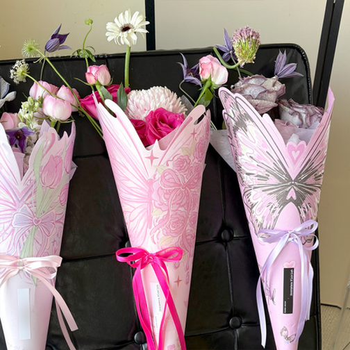 Wholesale Floral Wrapping Paper HDHY(10PCS/BAG) 28×52cm